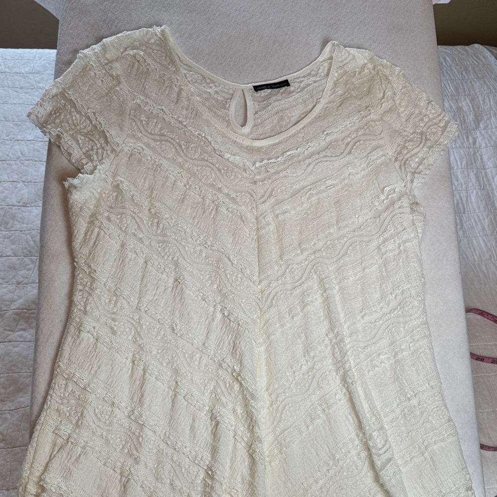 Lace‎ Tunic/Mini Dress by Jennie and Marlis Woman. Bridal lunch, Fenimine